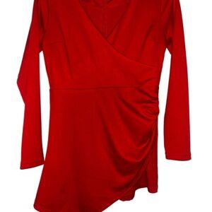 Pink Lily Vibrant Red Dress